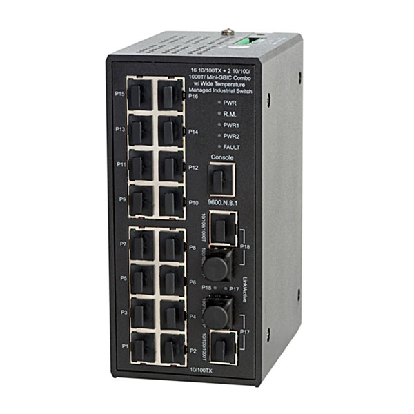 NIS-3500-2216CE NSGate Коммутатор L2 Managed: 16 10/100Base-TX + 2 TP ...
